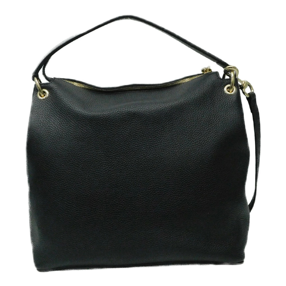 Gucci GG Shoulder Soho Leather Tassel Bag Black